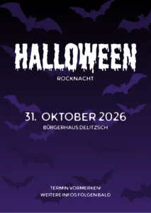 An Halloween wird im Bürgerhaus Delitzsch gerockt!